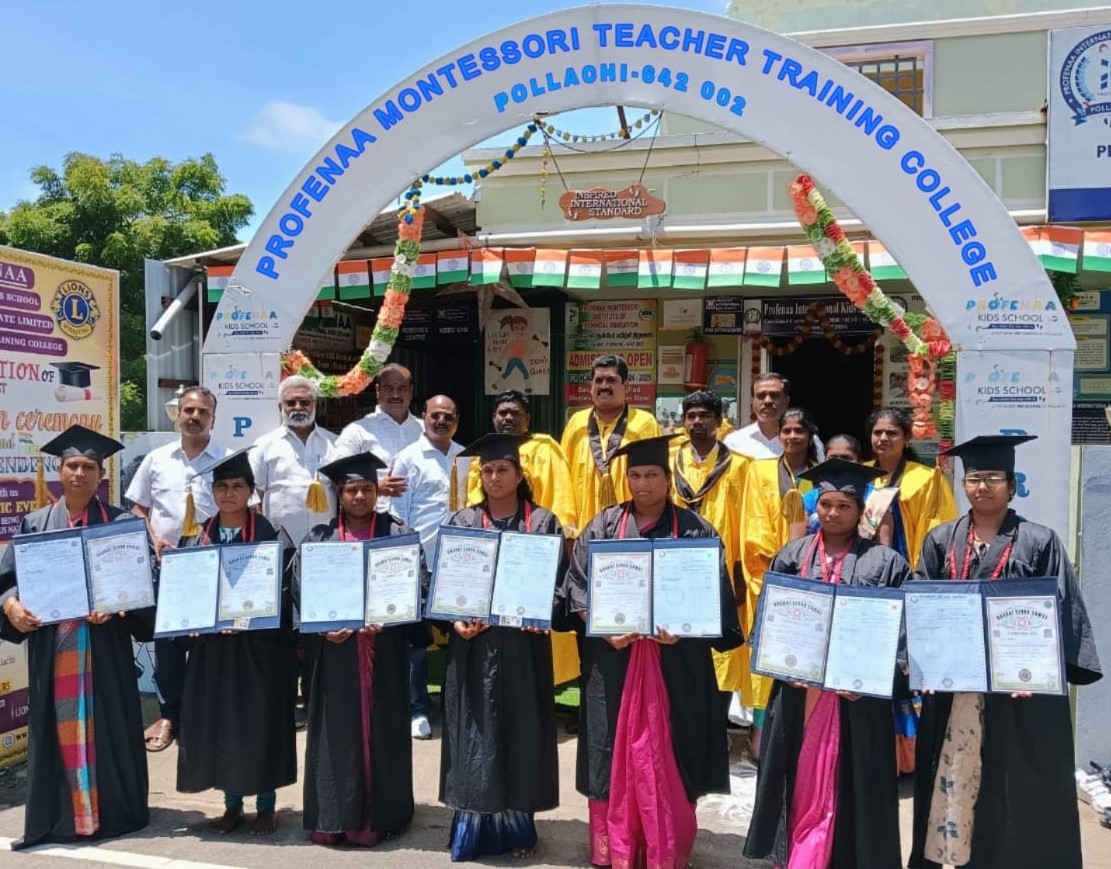 best montessori institute franchise in Tamil Nadu, profenaa montessori institute of technical education franchise